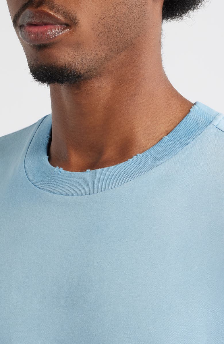 Elwood Core Oversize Crop Cotton T-Shirt, Alternate, color, Sun Faded Baby Blue