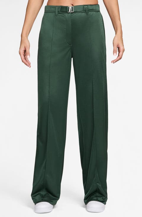 Belted Pintuck Pants