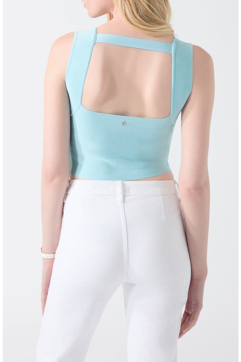Karmen Mirage Sleeveless Crop Top, Alternate, color, NAVY