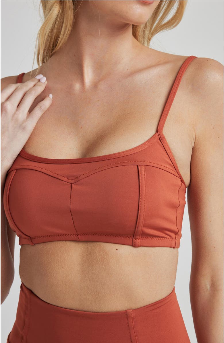 Losano Contour Bralette, Alternate, color, Baked Clay