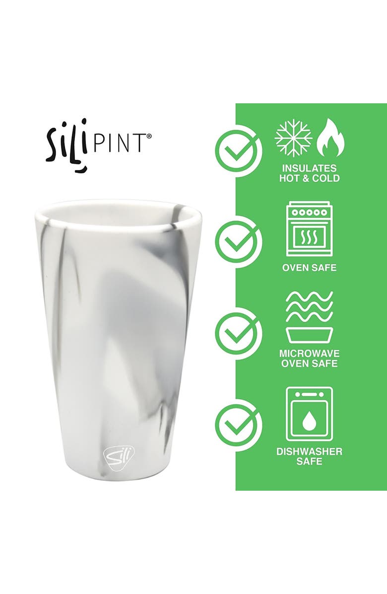 Silipint Silicone Pint Glasses 2 Pack 16oz, Alternate, color, Multicolored