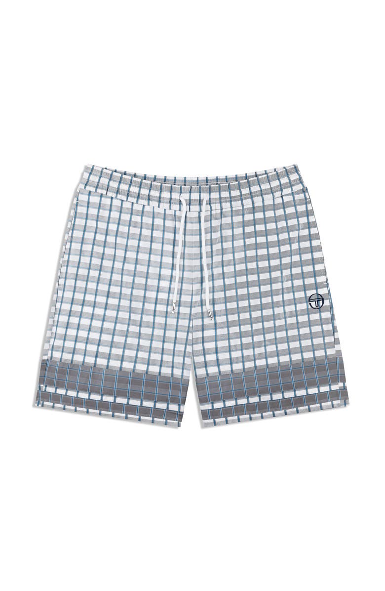 Sergio Tacchini Quadretto Cabana Short, Alternate, color, Brilliant White