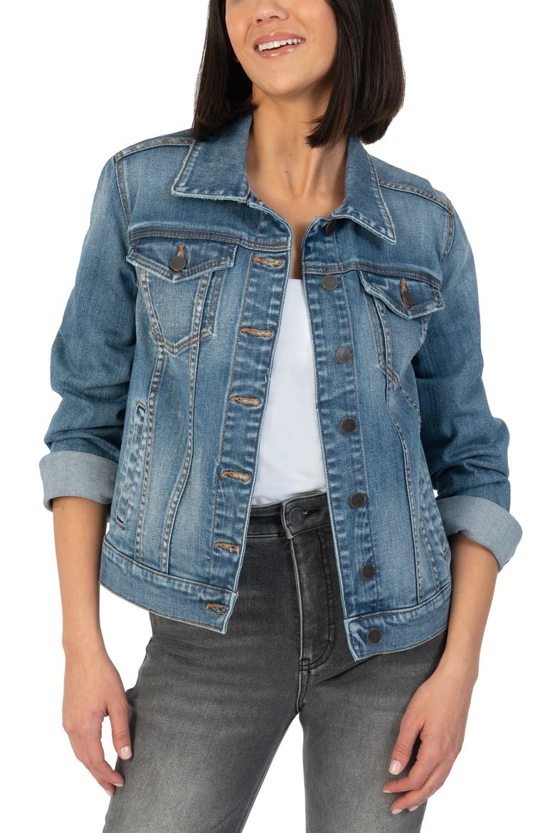 Jacqueline Denim Jacket, Main, color, INTENSIFY WITH MED