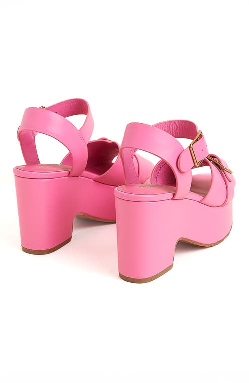 Charlotte Stone Raf Platform Sandal In Pink