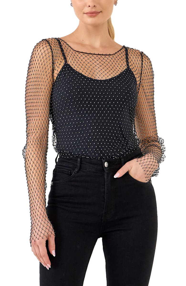 Endless Rose Embellished Top, Alternate, color,