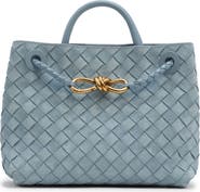 Bottega Veneta Small Andiamo Intrecciato Suede Shoulder Bag