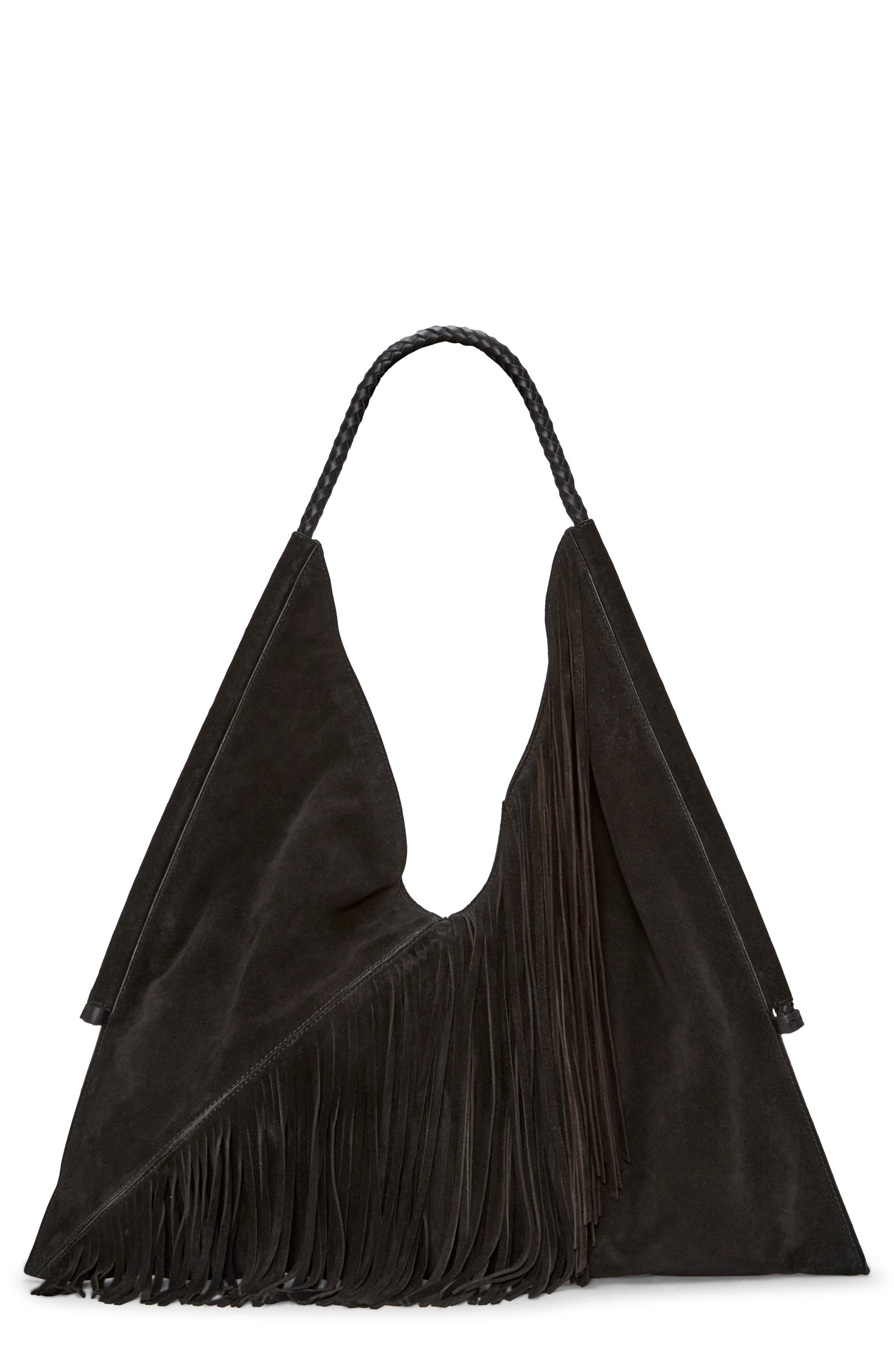Vince Camuto Liann Suede Hobo Bag, Main, color, 