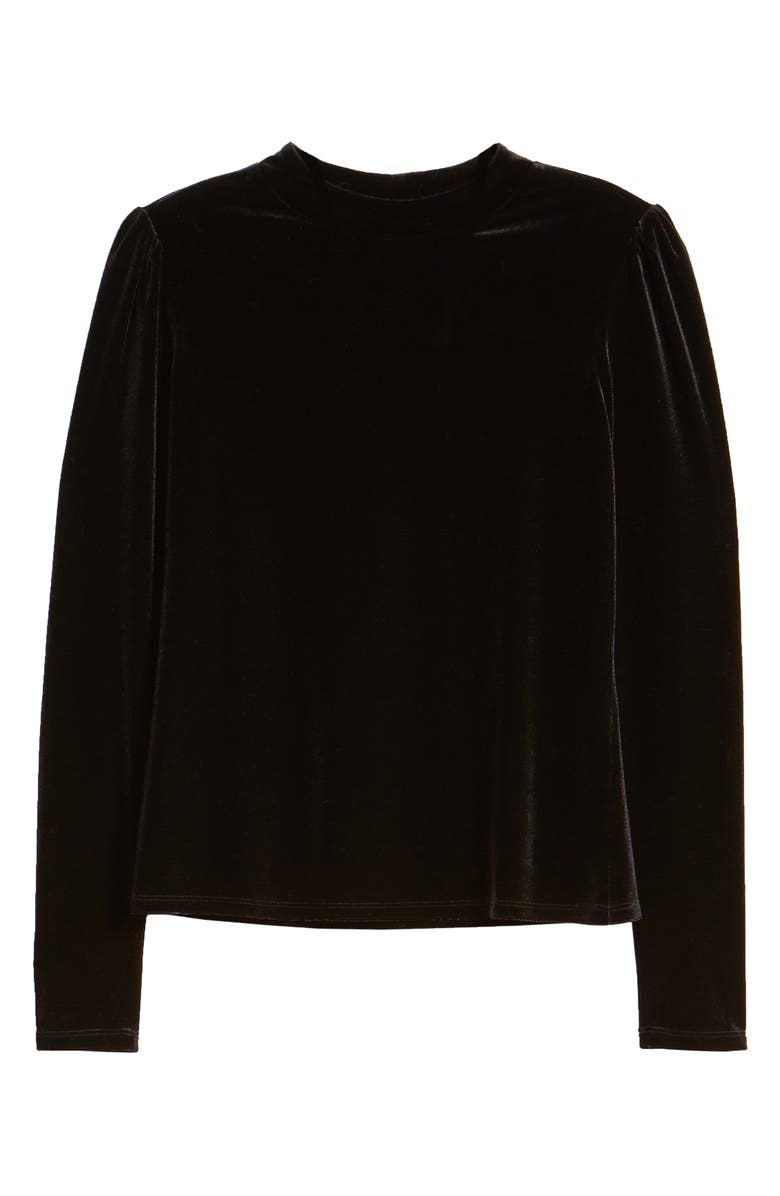 Rachel Parcell Puff Shoulder Velour Top, Alternate, color, 