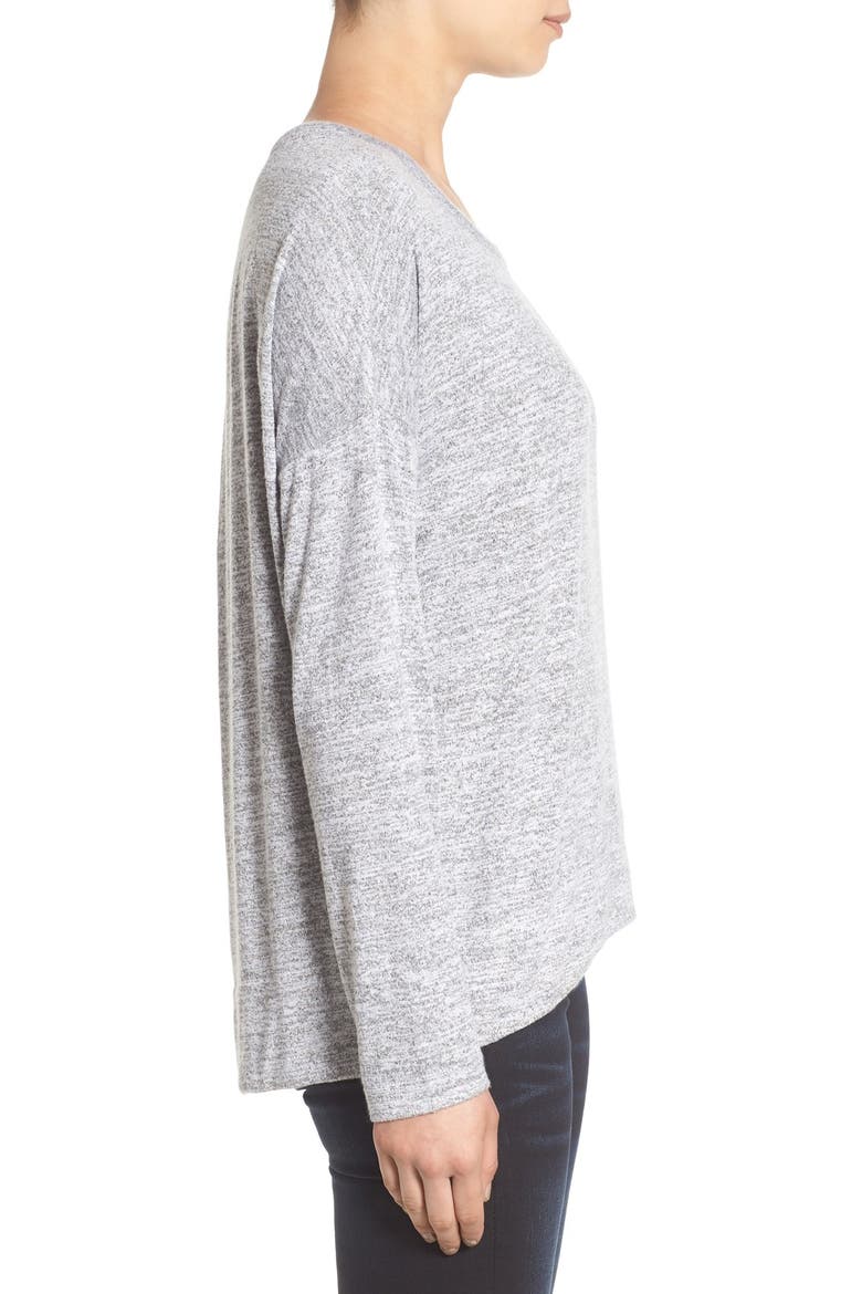 'Liz' Long Sleeve Tee, Alternate, color, LIGHT GREY