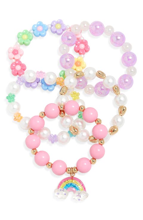 Kids' 5-Pack Assorted Beaded Stretch Bracelets