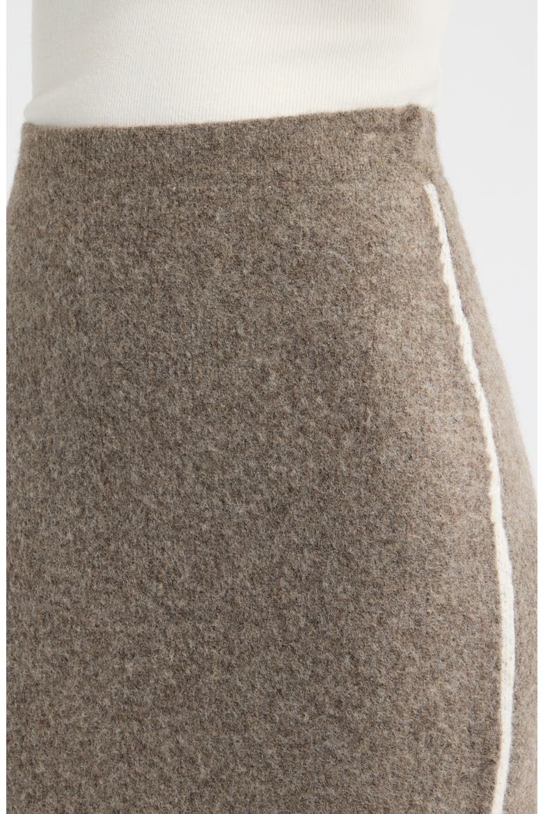 Brienne Midi Skirt, Alternate, color, MOCHA