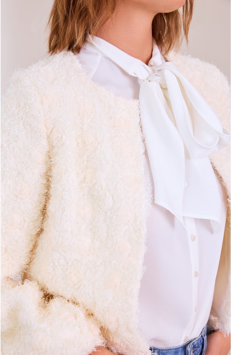 Anne Fontaine Flore Jackets, Alternate, color, Moon White
