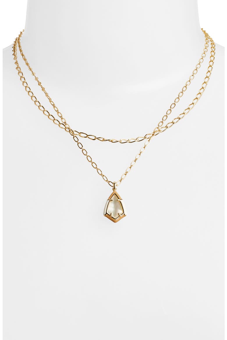 Camry Layered Pendant Necklace, Alternate, color, GOLD NATURAL MOTHER OF PEARL