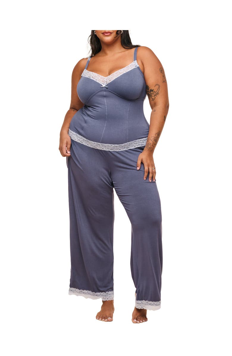 Adore Me Suzanna Pajama Cami And Pants Set, Main, color, Dark Grey