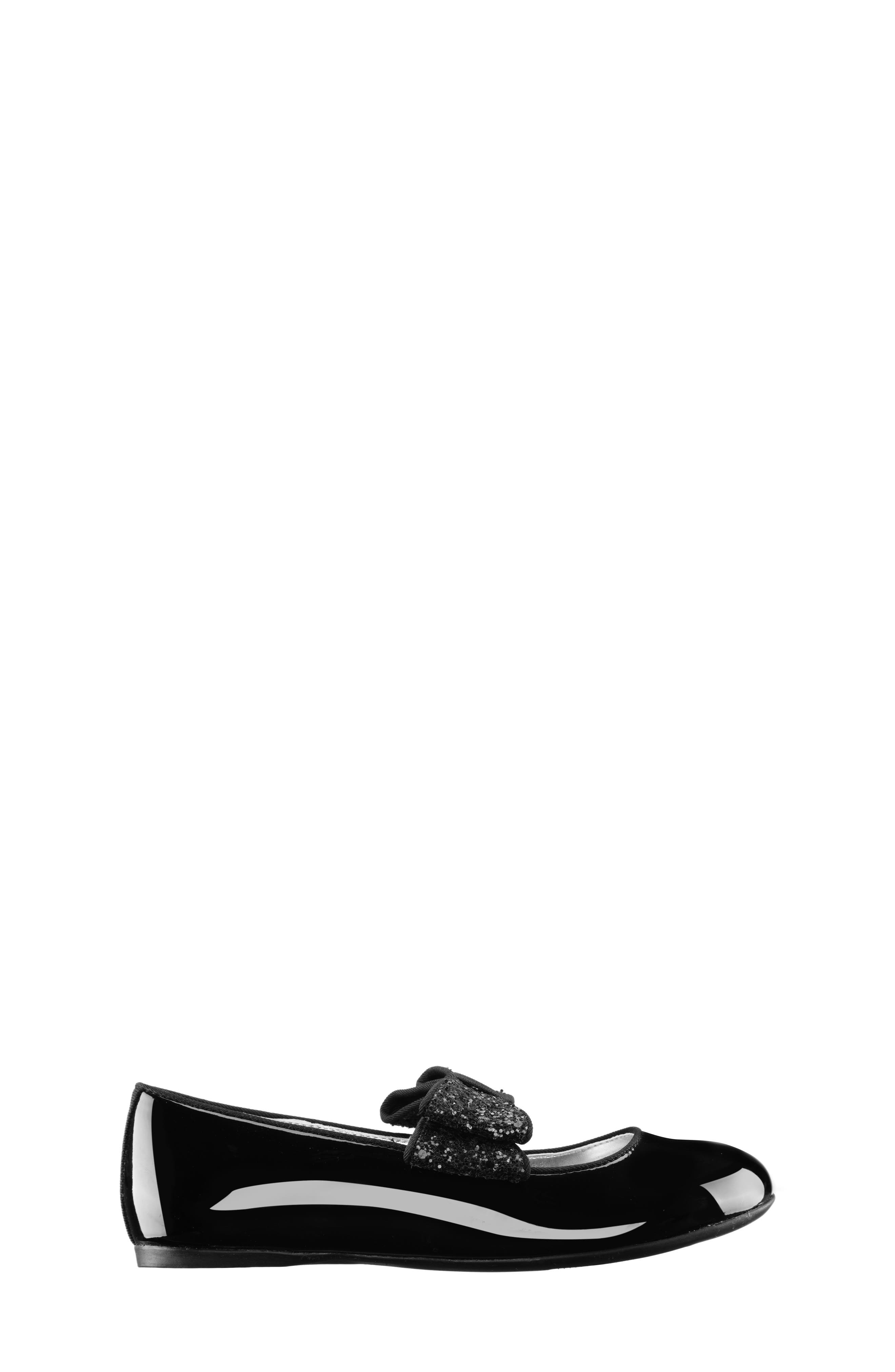 Nina Zondra Glitter Bow Flat, Alternate, color, 