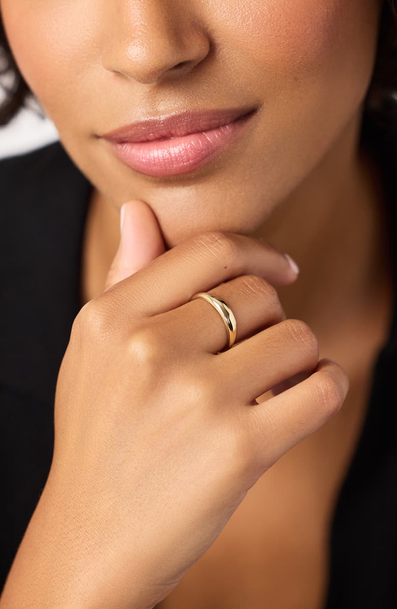 Ana Luisa Gold Band Ring - Gold Slim Dome Ring, Alternate, color, Gold