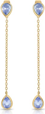 Ettika Radiant Linear Drop Earrings