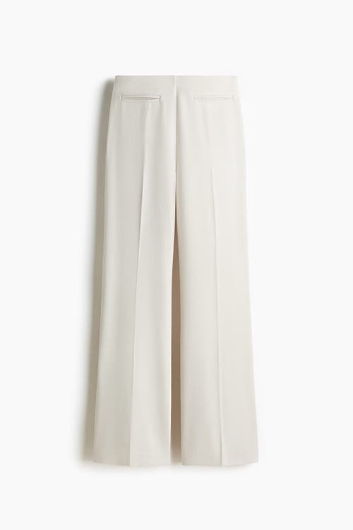 H&m Bootcut Twill Trousers In Sand