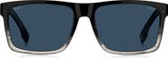 BOSS 59mm Polarized Rectangular Sunglasses