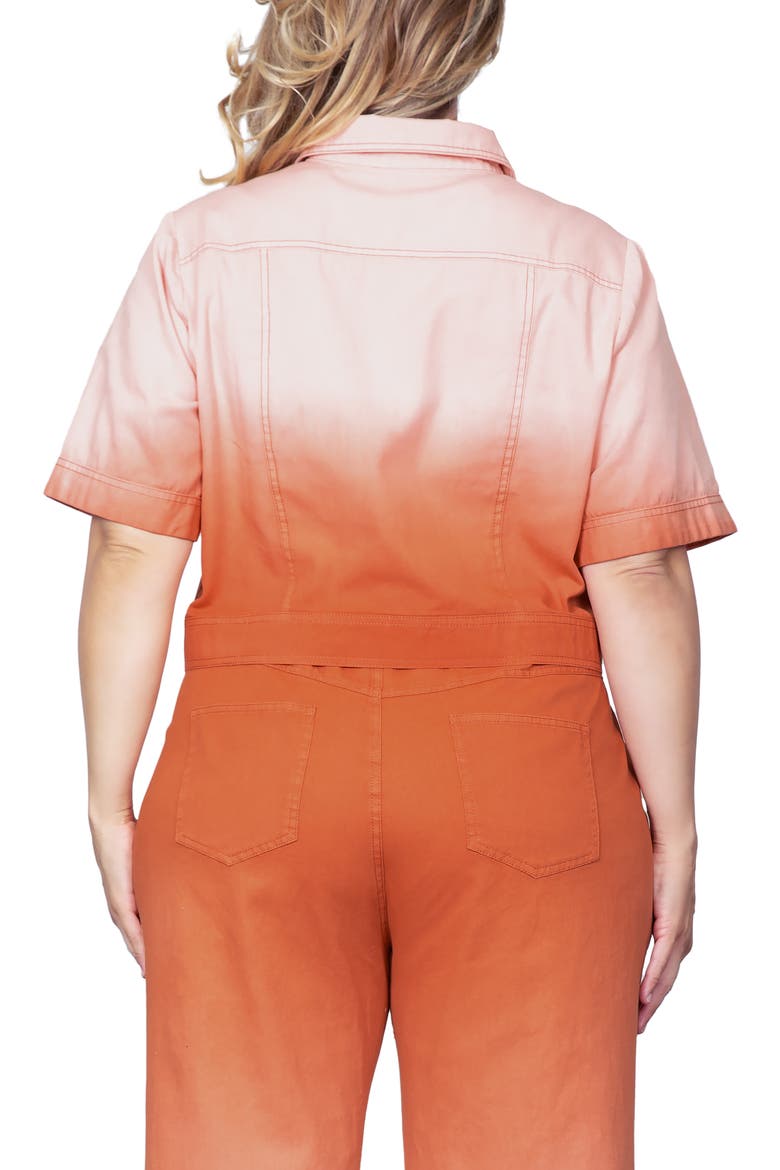 Dip Dye Crop Jacket, Alternate, color, CORAL