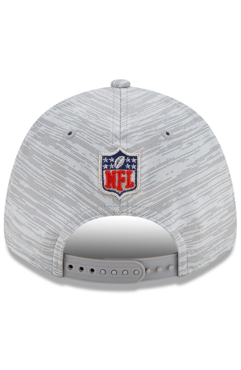New Era Men's New Era White/Heathered Gray Los Angeles Rams 2021 NFC Champions Locker Room 9FORTY Snapback Adjustable Hat, Alternate, color,
