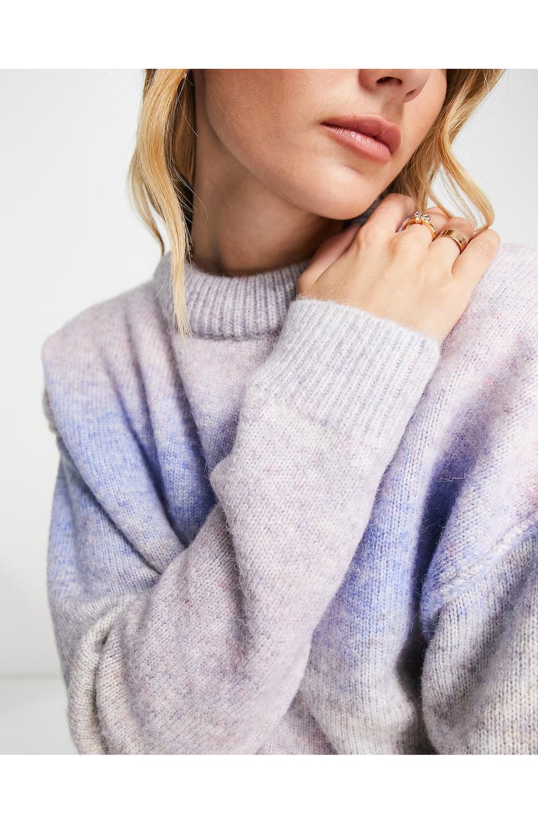 Topshop Ombré Stripe Sweater, Alternate, color, 