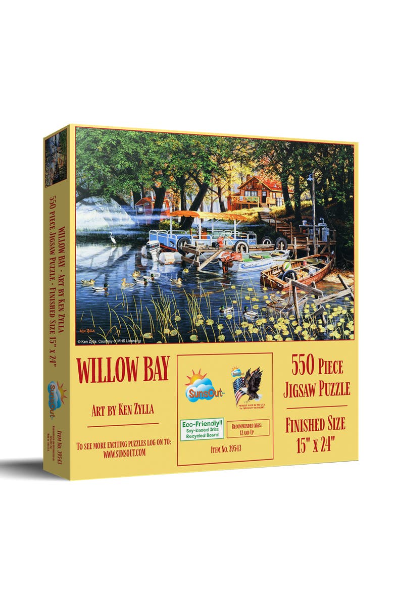 Sunsout Willow Bay 550 piece Jigsaw Puzzle for Adults, Main, color, Multicolor
