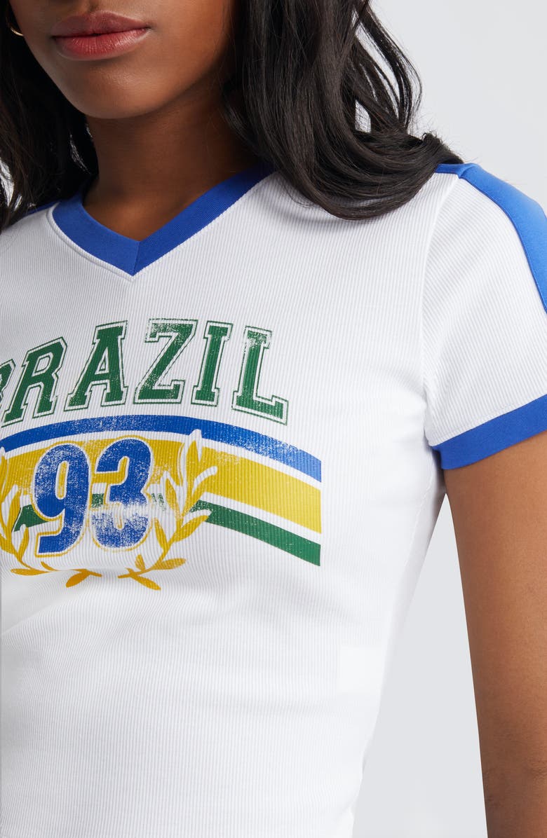 BP. Varsity V-Neck Graphic T-Shirt, Alternate, color, 