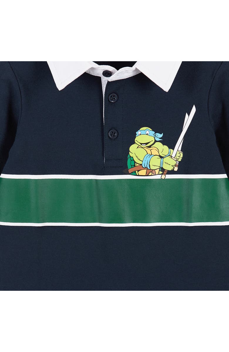 Andy & Evan x Teenage Mutant Ninja Turtles<sup>®</sup> Leo Rugby Stripe Polo, Alternate, color,