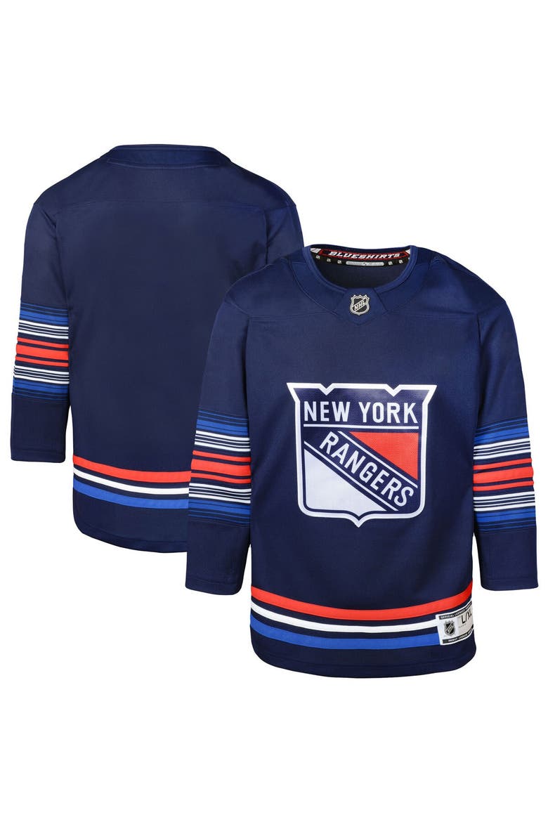 Youth Navy New York Rangers Alternate Premier Jersey, Main, color, Navy