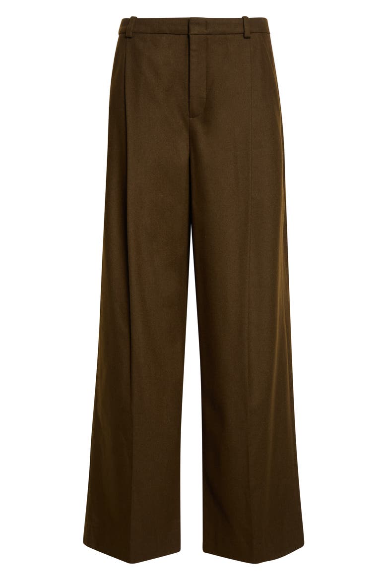 Camille Mid Rise Wide Leg Trousers, Main, color, PINEWOOD