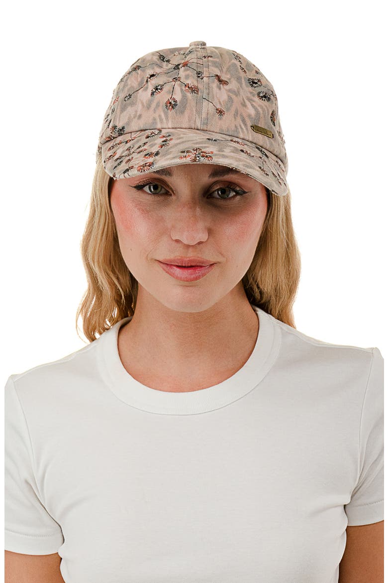 Eyelet Baseball Cap, Alternate, color, BLUSH