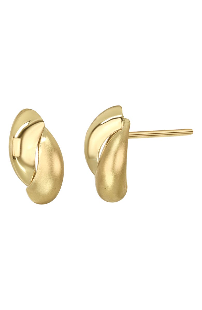 Bony Levy 14K Gold Satin Stud Earrings, Main, color, 14K Yellow Gold
