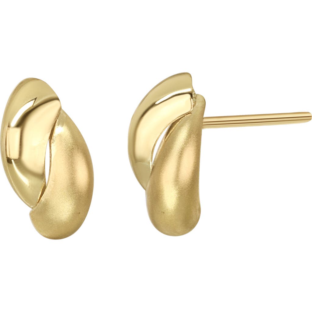 Bony Levy 14k Gold Satin Stud Earrings