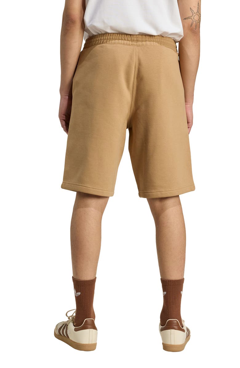 adidas Originals Trefoil Essentials Sweat Shorts, Alternate, color, Cardbo