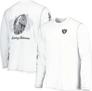 Tommy Bahama Men's Tommy Bahama White Las Vegas Raiders Laces Out Billboard Long Sleeve T-Shirt