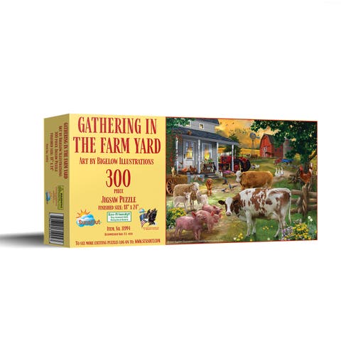Gathering in the Farm Yard 300 piece Jigsaw Puzzle for Adults