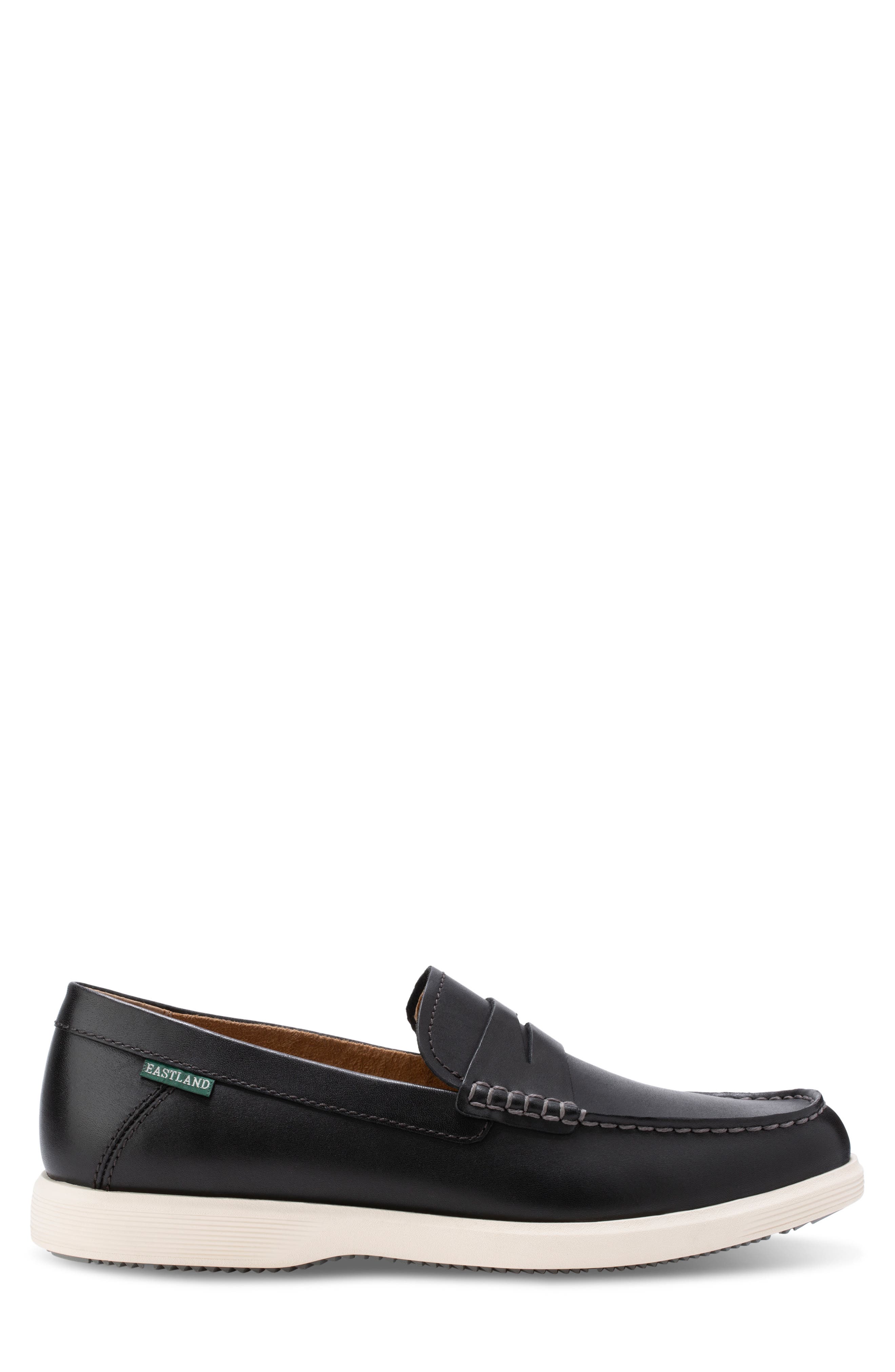 Eastland Baldwin Water Resistant Penny Loafer, Alternate, color, Black
