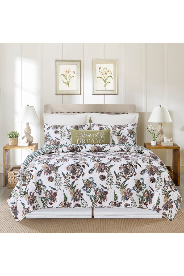 Braelyn Bedding Quilt Collection, Alternate, color, Green