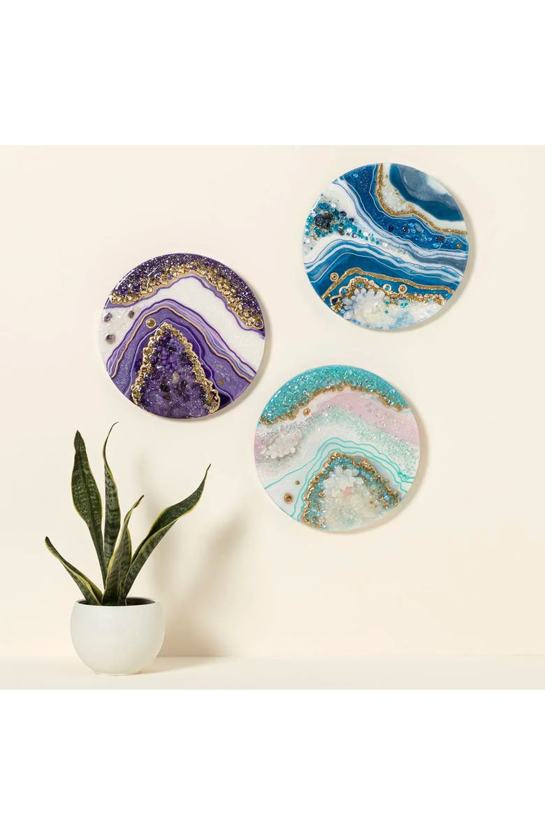 Uncommon Goods Birth Month Geode Art, Main, color, Opal