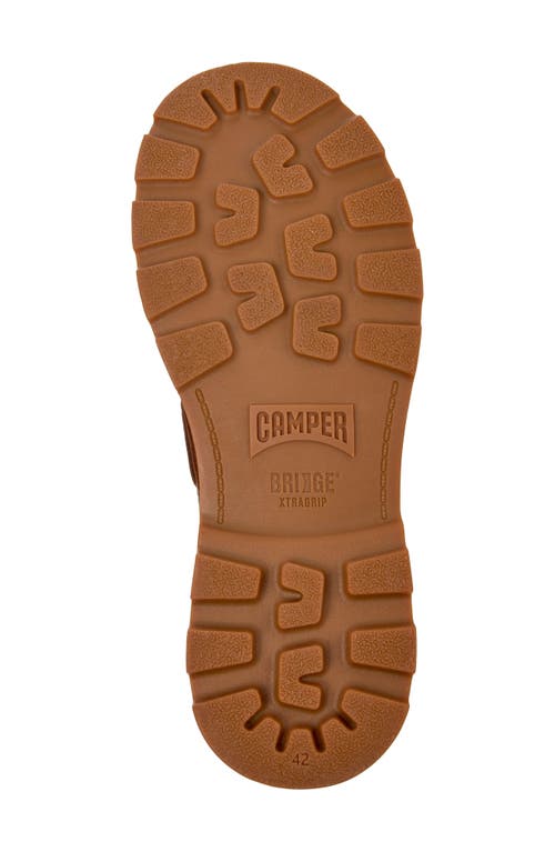 Camper Brutus Leather Lace-up Loafers In Brown