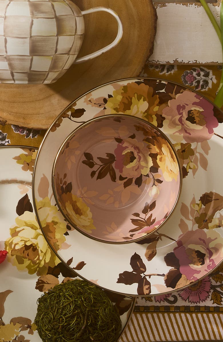 MACKENZIE CHILDS Wild Rose Mauve Everyday Bowl, Alternate, color, Mauve