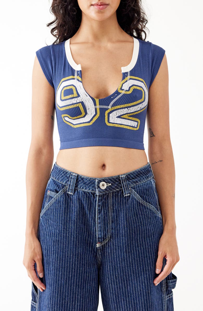 BDG Urban Outfitters Going for Gold '92 Graphic Crop Top, Main, color,