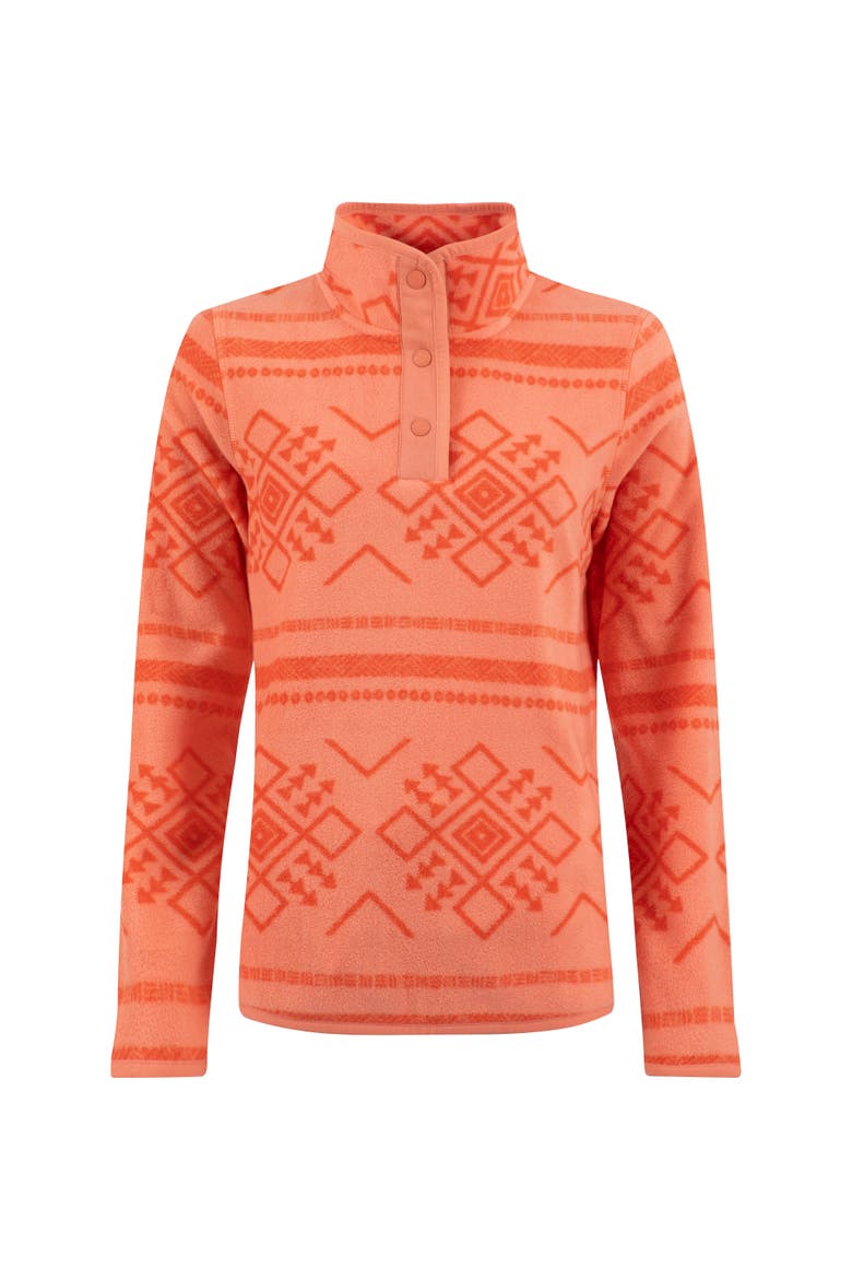 Amy Microfleece Sweatshirt, Alternate, color, Dark Coral