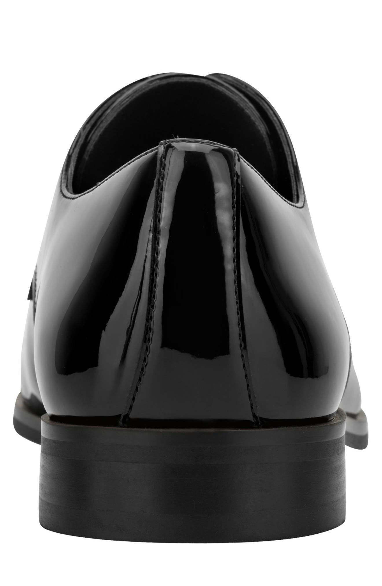 Kenneth Cole New York Henzer Patent Cap Toe Derby, Alternate, color, Black Patent
