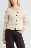 Treasure & Bond Patchwork Pointelle Cardigan