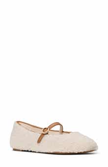 Kate Spade New York halo faux shearling mary jane flat