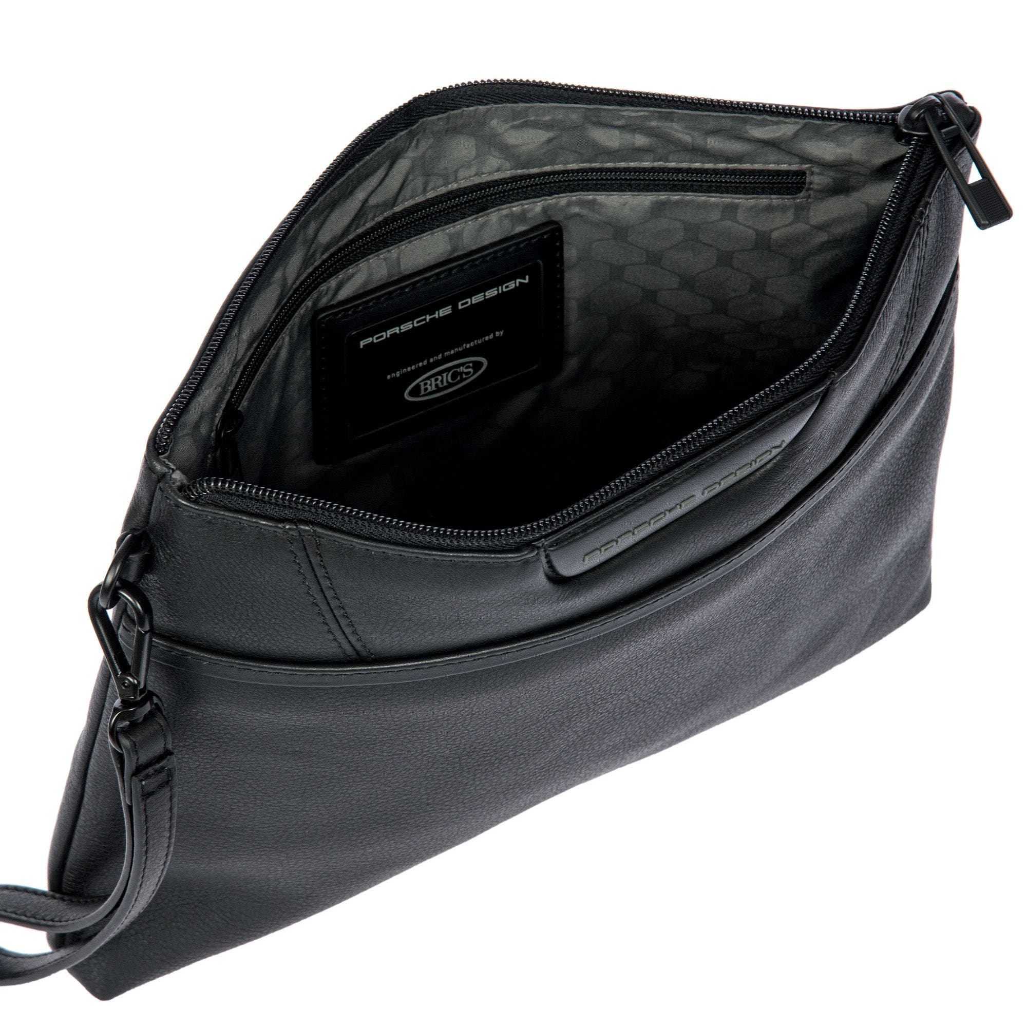 Porsche Design Roadster Leather EVO Clutch Bag, Alternate, color, Black