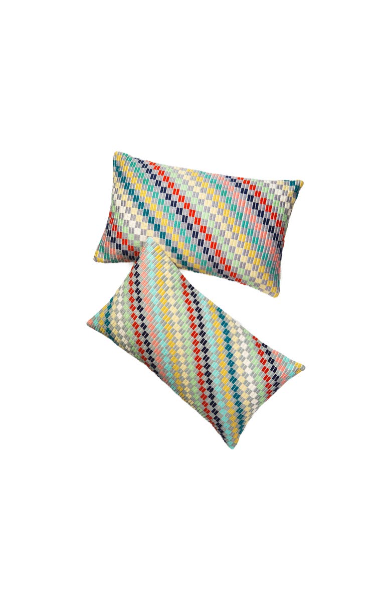 Archive New York Nahuala IV Handwoven Cotton Brocade Throw Pillow, Alternate, color, Multicolored