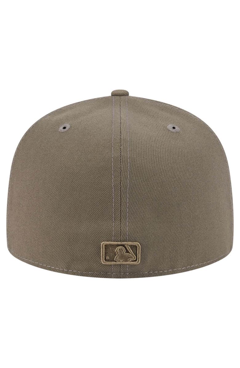 New Era Men's New Era Olive Chicago Cubs Color Pack A-Frame 59FIFTY Fitted Hat, Alternate, color, 